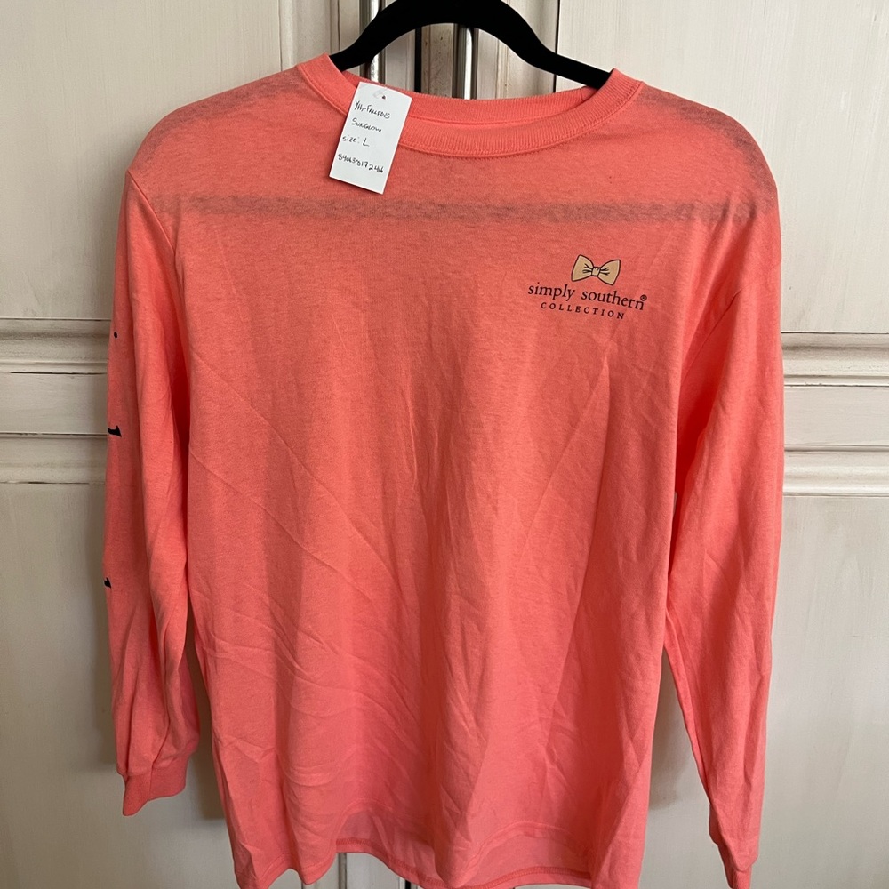 New With Tags Simply Southern Fall T Shirt Girls L